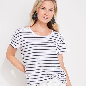 Vineyard Vines NEW Navy and White Striped Surf Tee